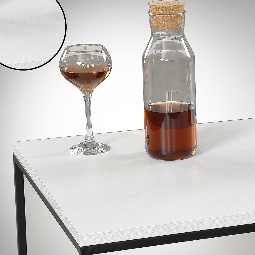 Klub sto ROYAL 43x75 cm crna/bela