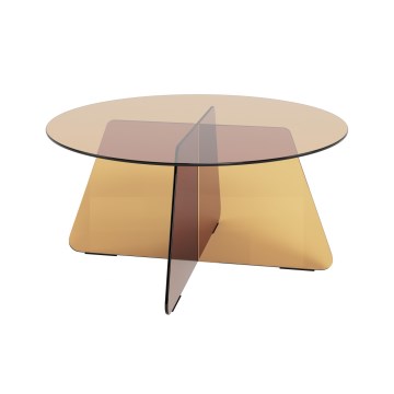 Klub sto SANOS 80 cm, dimljeno braon