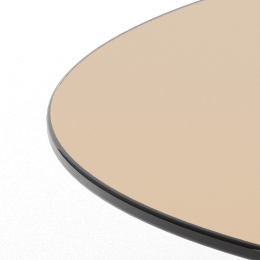 Klub sto SANOS 80 cm, dimljeno braon