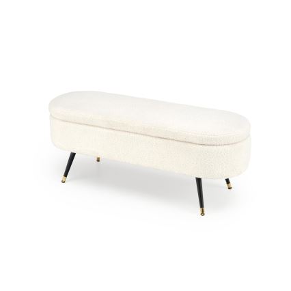 Klupa sa prostorom za odlaganje AVEIRO 46x120 cm bela