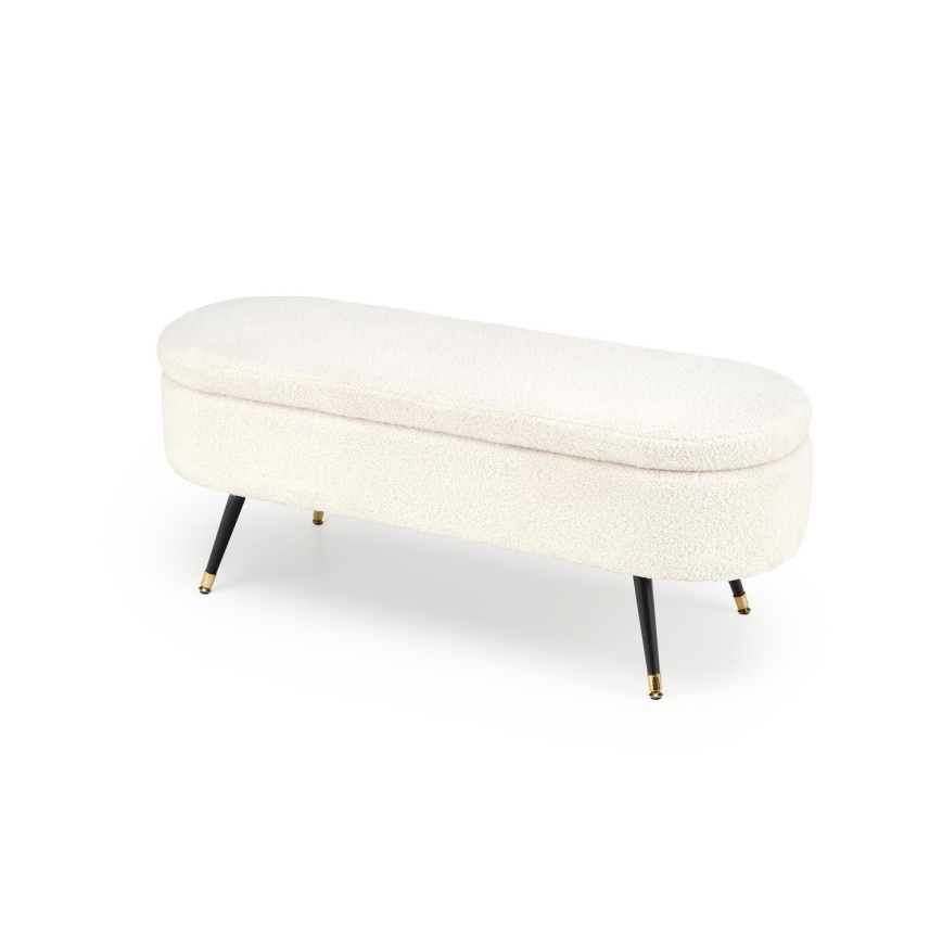 Klupa sa prostorom za odlaganje AVEIRO 46x120 cm bela