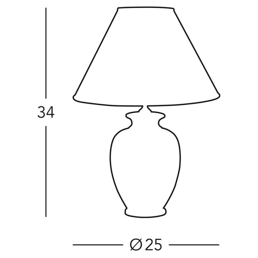 Kolarz 0014.73S.6 - Stona lampa GIARDINO 1xE27/100W/230V