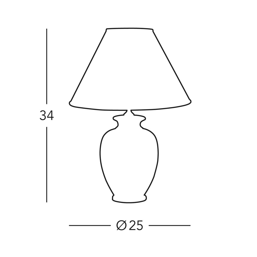 Kolarz 0014.73S - Stona lampa GIARDINO 1xE27/60W/230V