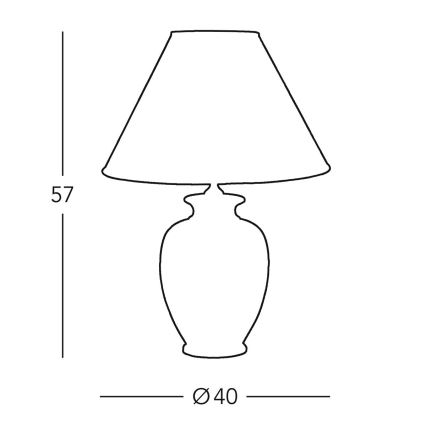 Kolarz 0014.74.7 - Stona lampa BORDEAUX 1xE27/100W/230V