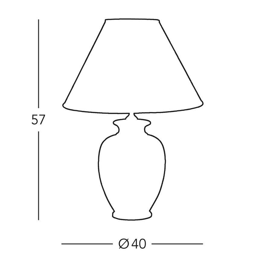 Kolarz 0014.74.7 - Stona lampa BORDEAUX 1xE27/100W/230V