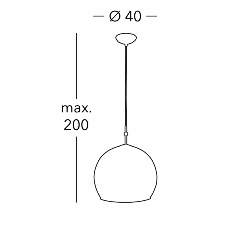 Kolarz 0392.31L.3.Ki.Au - Viseći luster na sajli LUNA 1xE27/60W/230V 24K zlato