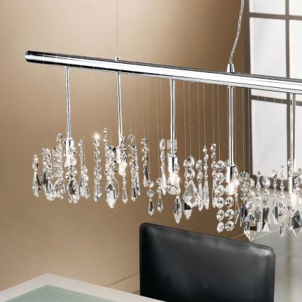 Kolarz 104.87.5 - Kristalni luster na sajli STRETTA 7xG9/40W/230V sjajni hrom