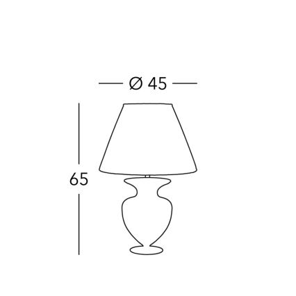 Kolarz 1417.71M.Mu - Stona lampa ANFORA 1xE27/100W/230V 24K zlato