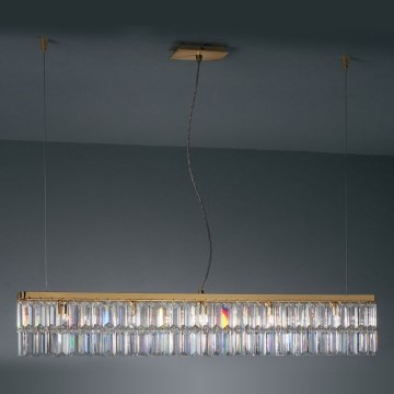 Kolarz 314.87.3 - Kristalni luster na sajli PRISMA 7xG9/25W/230V, pozlata 24K