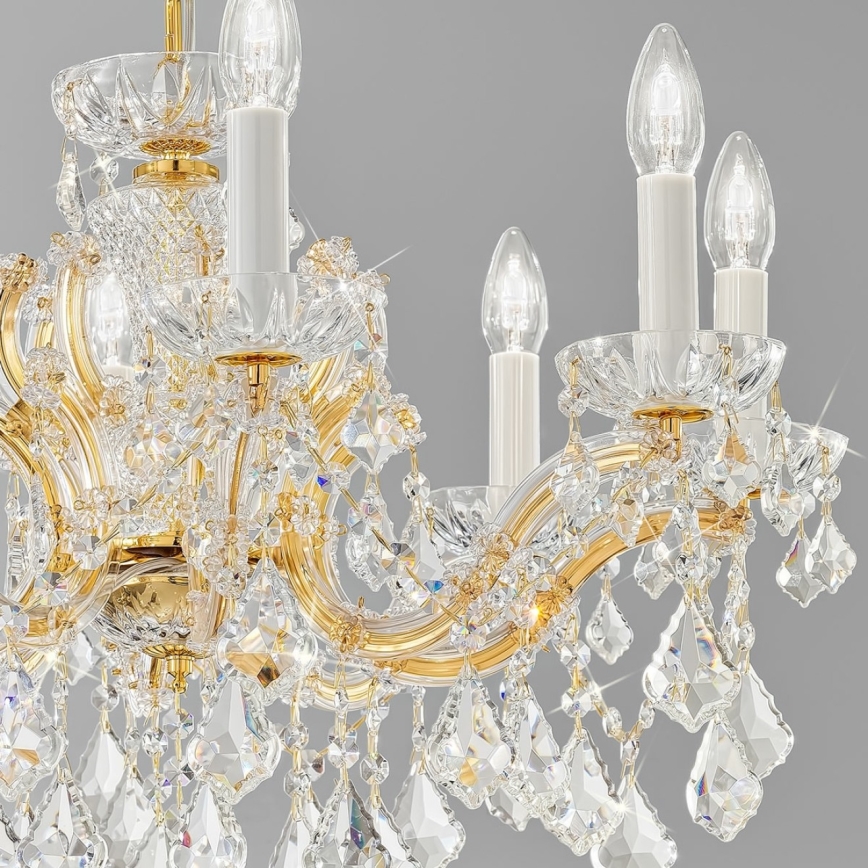 Kolarz 3149.88.3.KoT - Kristalni luster na lancu MARIA LOUISE, 8xE14/40W/230V, 24K pozlata