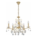 Kolarz 3234.85.3.KoT - Kristalni luster na lancu CARMEN 5xE14/60W/230V 24K pozlata