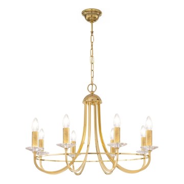 Kolarz 330.88.8C - Kristalni luster na lancu IMPERIAL 8xE14/60W/230V zlatna
