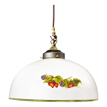 Kolarz 731.30.121 - Luster na sajli NONNA 1xE27/75W/230V prečnik 20 cm vino/jagoda