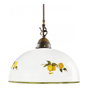 Kolarz 731.30.126 - Luster na sajli NONNA 1xE27/75W/230V prečnik 20 cm, limuni