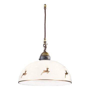 Kolarz 731.30.151 - Luster na sajli NONNA 1xE27/75W/230V Ø 30 cm, motiv jelena, rose gold
