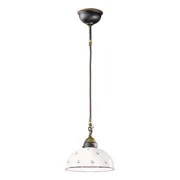 Kolarz 731.30.27 - Luster na sajli NONNA 1xE27/75W/230V, prečnik 30 cm, u zelenoj boji
