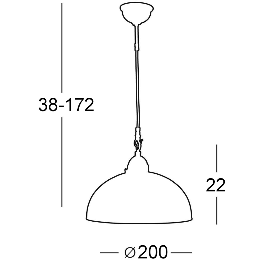 Kolarz 731.30.70 - Luster na sajli NONNA 1xE27/75W/230V crvena