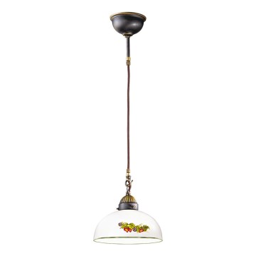 Kolarz 731.32.139 - Luster na sajli NONNA 1xE27/75W/230V prečnik 36 cm vino/jagoda