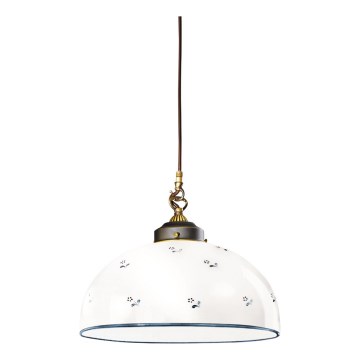 Kolarz 731.32.19 - Luster na sajli NONNA 1xE27/75W/230V prečnik 36 cm plava