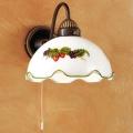Kolarz 731.61.113 - Zidna lampa NONNA 1xE27/75W/230V vino/jagoda