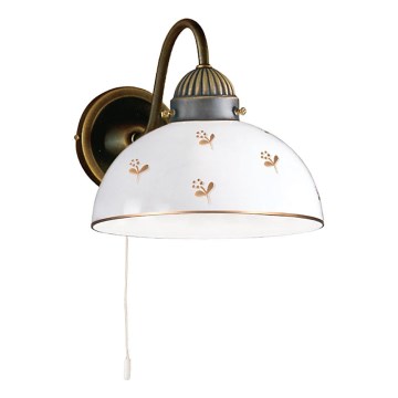Kolarz 731.61.170 - Zidna lampa NONNA 1xE27/75W/230V sa cvetnim motivom, ružičasto zlato