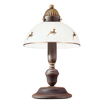 Kolarz 731.73.150 - Stona lampa NONNA 1xE27/75W/230V sa motivom jelena, u boji ružičastog zlata