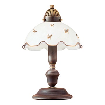 Kolarz 731.73.160 - Stona lampa NONNA 1xE27/75W/230V sa cvetnim motivom, roze zlato
