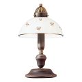 Kolarz 731.73.170 - Stona lampa NONNA 1xE27/75W/230V cvetni motiv, ružičasto zlato