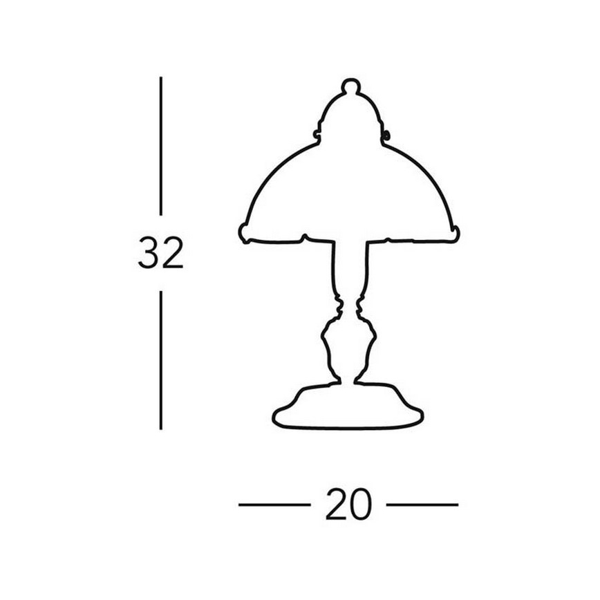 Kolarz 731.73.53 - Stona lampa NONNA 1xE27/75W/230V