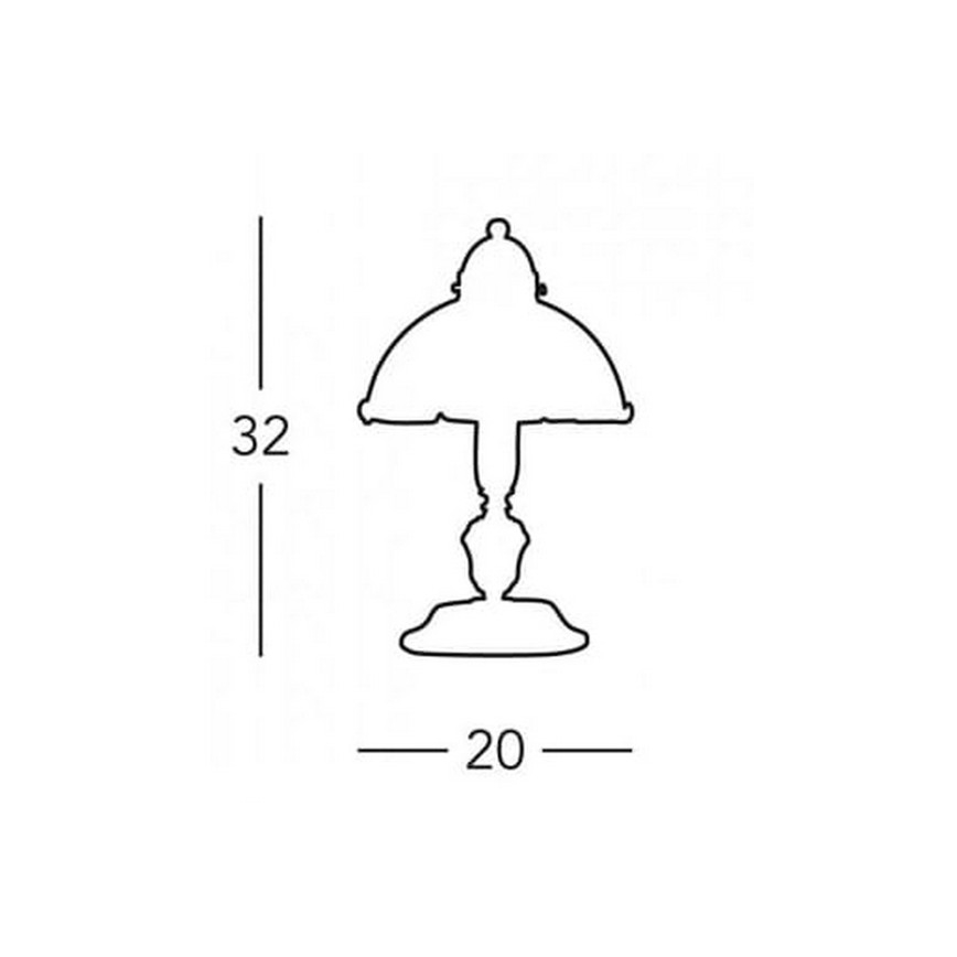 Kolarz 731.73.73 - Stona lampa NONNA 1xE27/75W/230V