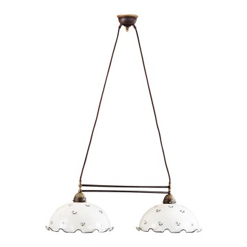 Kolarz 731.82.25 - Luster na lanku NONNA 2xE27/75W/230V plava