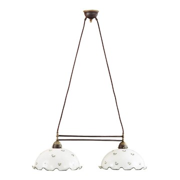 Kolarz 731.82.26 - Luster NONNA na sajli, 2xE27/75W/230V, zelen