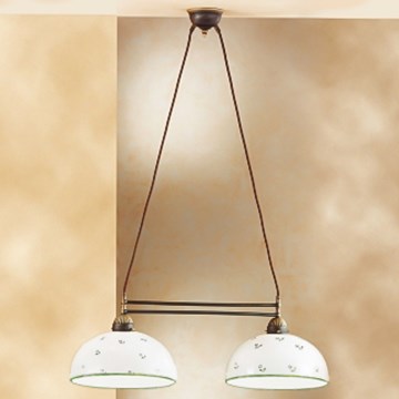 Kolarz 731.82.27 - Luster na sajli NONNA 2xE27/75W/230V zeleni