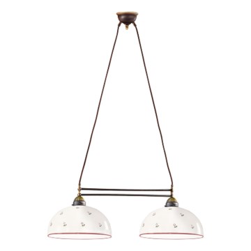 Kolarz 731.82.68 - Luster na sajli NONNA 2xE27/75W/230V crvena