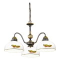 Kolarz 731.83.121 - Luster na lancu NONNA 3xE27/75W/230V vino/jagoda