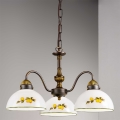Kolarz 731.83.126 - Luster na lancu NONNA 3xE27/75W/230V limuni