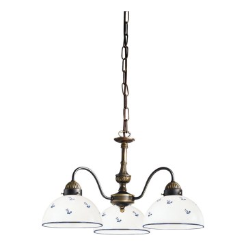Kolarz 731.83.16 - Luster na lancu NONNA 3xE27/75W/230V plava