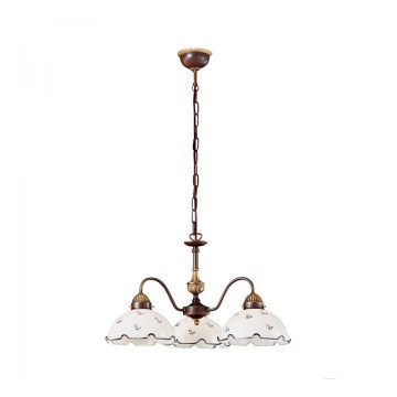 Kolarz 731.83.17 - Luster na lancu NONNA 3xE27/75W/230V plave boje