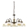 Kolarz 731.85.116 - Luster na lancu NONNA 5xE27/75W/230V, s motivom limuna