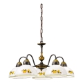 Kolarz 731.85.126 - Luster na lancu NONNA 5xE27/75W/230V limuni