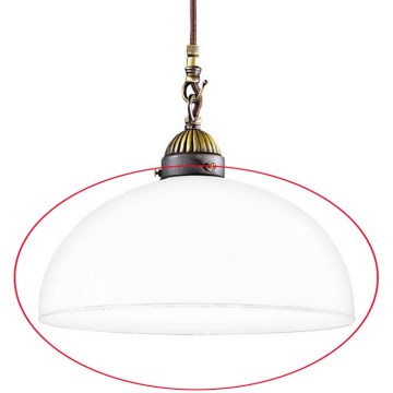 Kolarz 731.G54 - Zamensko staklo za luster, podnu lampu i spot svetiljku NONNA E27 prečnik 30 cm belo