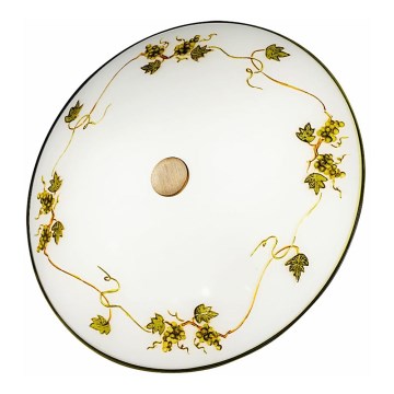 Kolarz 731.U13.4.110 - Plafonska svetiljka NONNA 3xE27/60W/230V prečnik 42 cm vino