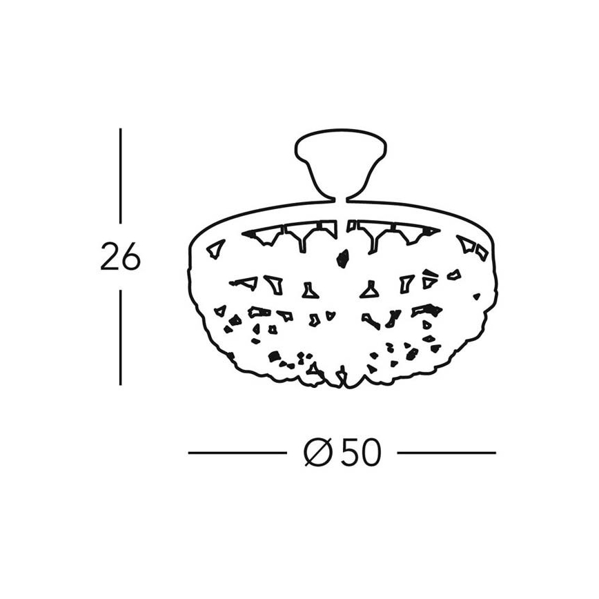 Kolarz 960.18K.5 - Kristalni luster na stalku VALERIE 8xE14/40W/230V