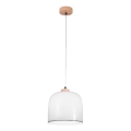 Kolarz A1352.31.Gr - Luster na sajli NONNA 1xE27/60W/230V hrast/bela/siva