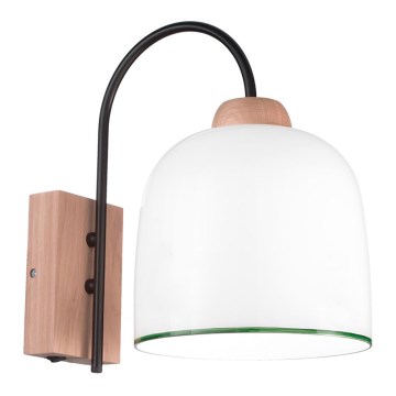 Kolarz A1352.61.G - Zidna lampa NONNA 1xE27/60W/230V hrast/bela/zelena