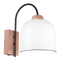 Kolarz A1352.61.Gr - Zidna lampa NONNA 1xE27/60W/230V hrast/bela/siva