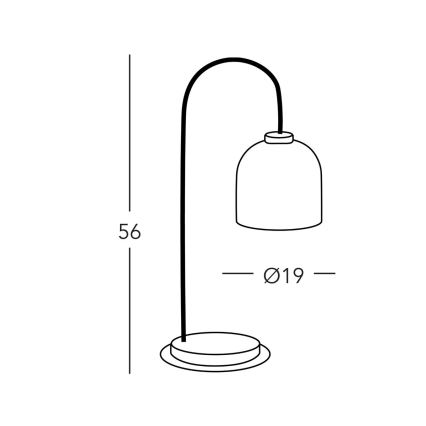 Kolarz A1352.71.G.100 - Stona lampa NONNA 1xE27/60W/230V jelenji hrast/bela/zelena