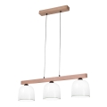 Kolarz A1352.83.G - Luster na sajli NONNA 3xE27/60W/230V hrast/bela/zelena
