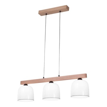 Kolarz A1352.83.Gr - Luster na sajli NONNA 3xE27/60W/230V hrast/bela/siva