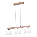 Kolarz A1352.83.W - Luster na sajli NONNA 3xE27/60W/230V hrast/bela